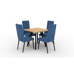 Jídelní set - stůl + židle RODOS 83 Craft zlatá černá