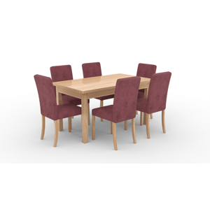 Jídelní set - stůl + židle RODOS 81 Craft zlatá