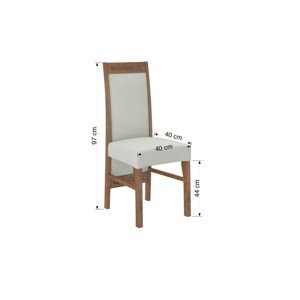 Dřevěná jídelní židle K2 Olše