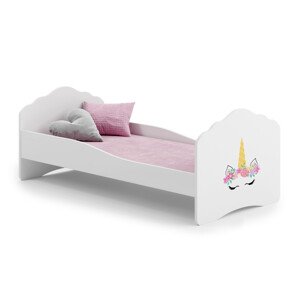 Dětská postel s matrací CASIMO UNICORN 140x70