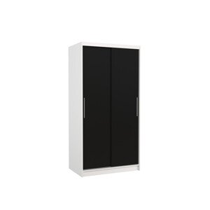 Šatní skříň s posuvnými dveřmi ASTEN 2 5 Ne bílá černá