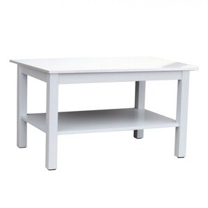 Obývací stolek Mercu Deska stolu bílá nohy stolu bílé