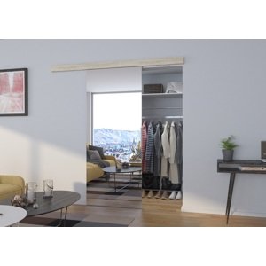 Zrcadlové dveře posuvné Berat 106cm dub sonoma