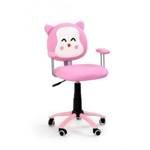 HALMAR, KITTY dětská židle ve tvaru kočičky, růžová