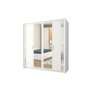 ICK, JENA šatní skříň 4D se zrcadlem, 206,5x217x68 cm