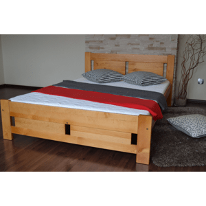 MPE, KLÁRA 120x200 postel z masivního dřeva, dekor borovice, olše, dub, ořech