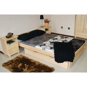 MPE, MAREK 160x200 postel z masivního dřeva, dekor borovice, olše, dub, ořech