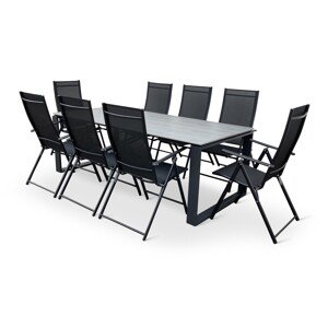 Nábytek Texim Zahradní jídelní set stůl Strong + 8x židle Pia polohovací