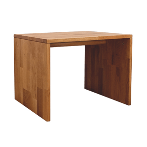 Noční stolek Massivo, dub, masiv - BAZAR