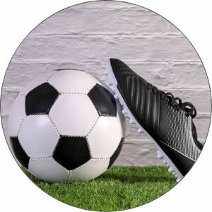Jedlý papír fotbalový míč a bota 19,5 cm