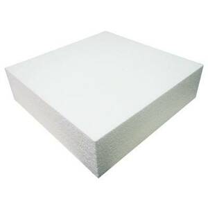 Polystyrenová maketa na dort čtverec 30x30x7,5 - Decora