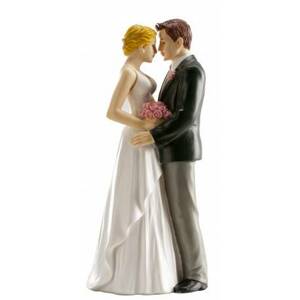 Svatební figurka na dort 16cm opravdová láska - Dekora