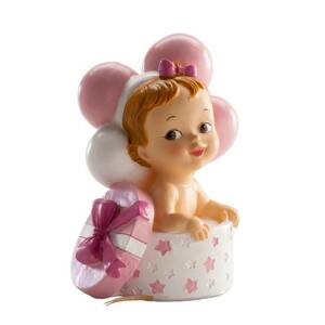 Figurka na dort miminko holčička 10,5cm v krabičce - Dekora