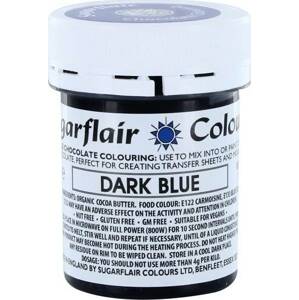 Barva do čokolády na bázi kakaového másla Sugarflair Dark Blue (35 g)