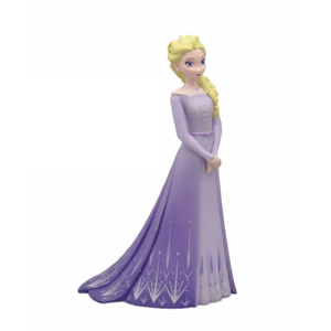 Figurka na dort Elsa fialové šaty 10x6cm