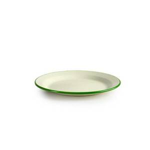 Smaltovaná talíř se zeleným okrajem 26cm - Ibili